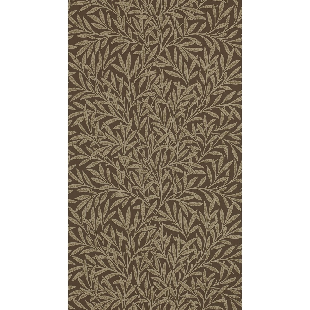 Willow Leaf Wallpaper 210380 by Morris & Co in Bullrush Brown